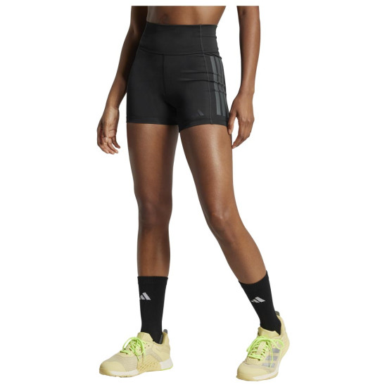 Adidas Γυναικείο σορτς-κολάν Optime 3-Stripes 1/4 Short Leggings